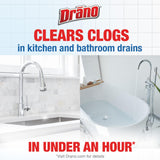 Drano Balance Drain Clog Remover and Cleaner, Non-Corrosive Formula, Safe on All Pipes and Septic Tanks, Formulated Using Only Essential Ingredients