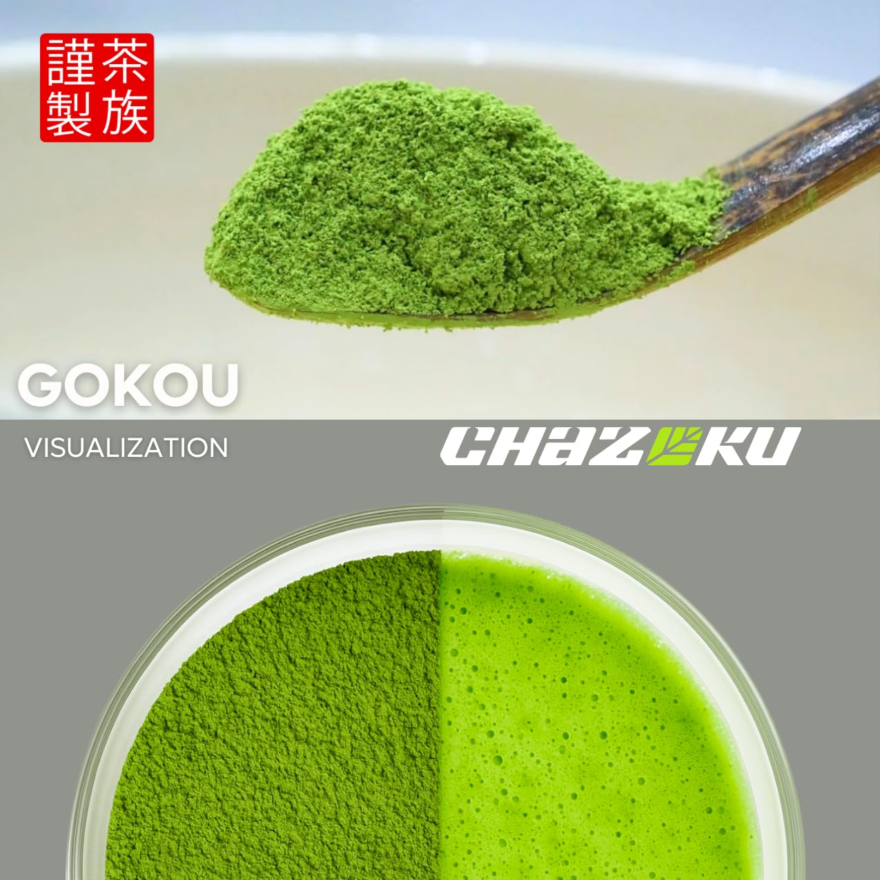 Chazoku Gokou (35g Tin) - Matcha Green Tea Powder - Single Cultivar - Ceremonial Grade, First Harvest - Traditional Japanese Matcha - Stone Milled