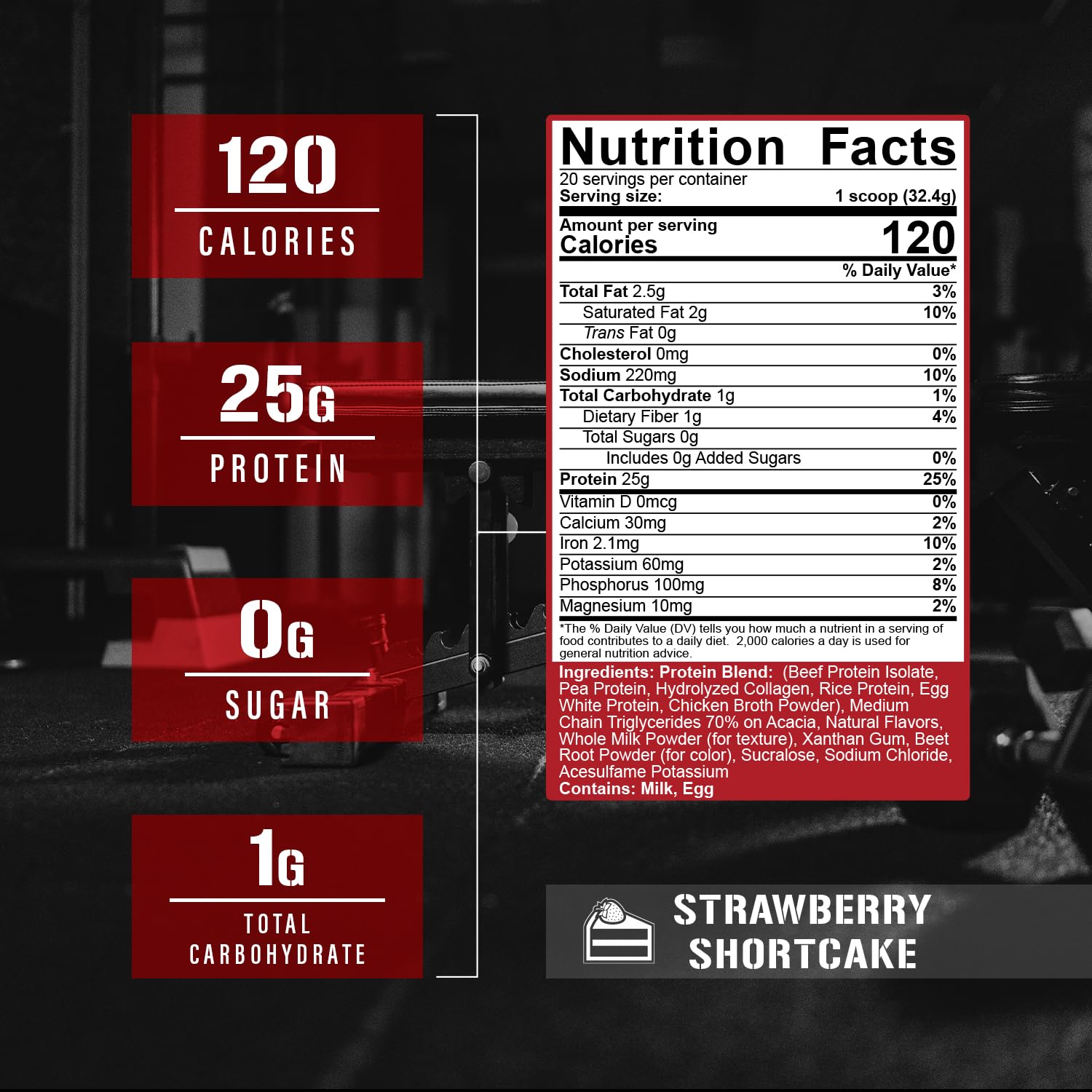 5% Nutrition Rich Piana Shake Time | 24g Animal Based Protein Drink | Grass-Fed Beef Isolate, Chicken, Whole Egg | No Sugar, Dairy, or Soy |