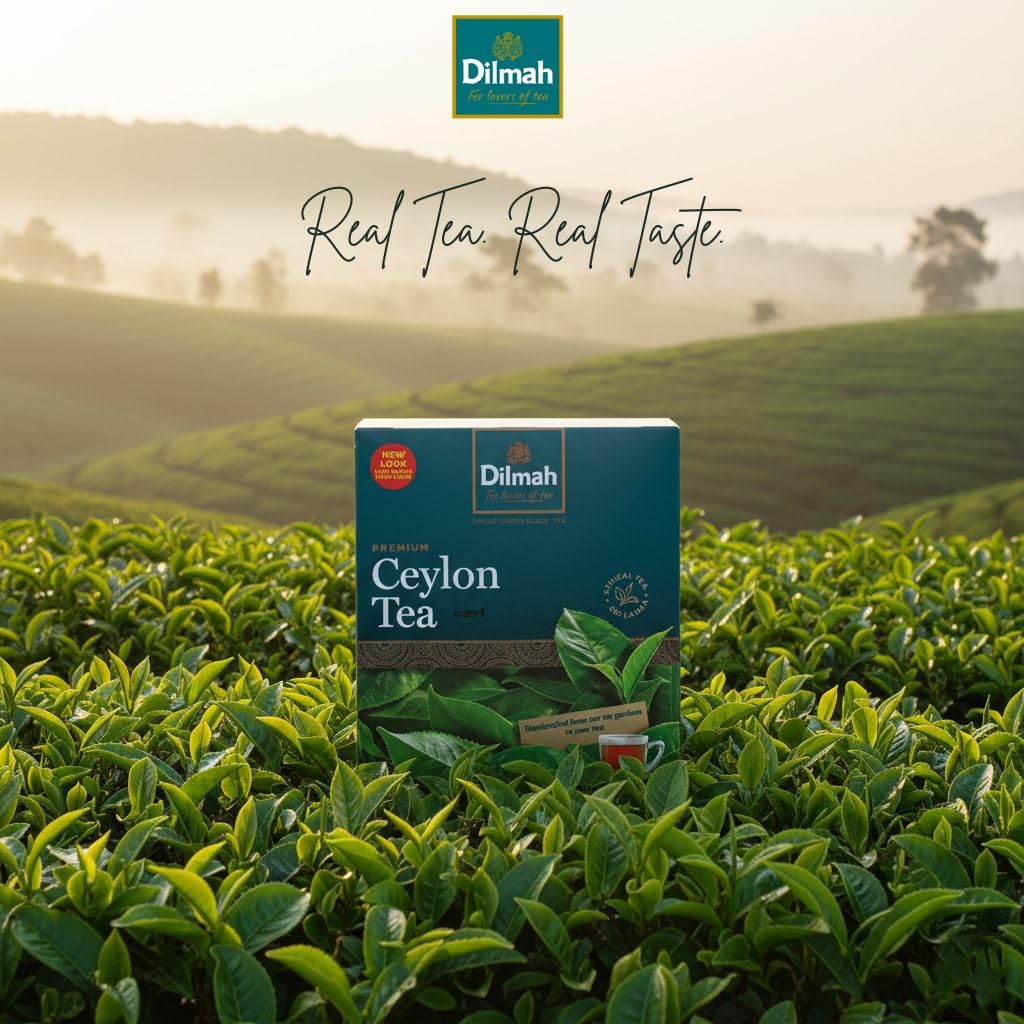 Dilmah Premium Ceylon Tea - 100 Tea Bags (200g), Pure Sri Lankan Black Tea (7.05 oz)