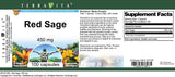 Red Sage - 450 mg (100 Capsules, ZIN: 521335) - 3 Pack