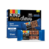 KIND Bar Minis Chewy Bar Variety Pack, 20 Dark Chocolate, 10 Peanut Butter, 100 Calories, Low Sugar, 30 Count