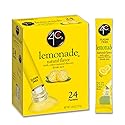 4C Powder Drink Mix Packets, Lemonade 1 Pack, 24 Count, Singles Stix On the Go, Refreshing Sugar Free Water Flavorings
