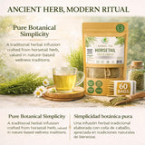 Cola de Caballo Té (Shavegrass/Horsetail Tea) - 60 Tea Bags - 100% Natural, Vegan, Herbal - Gluten-Free, Non-GMO - by Bexpertsusa