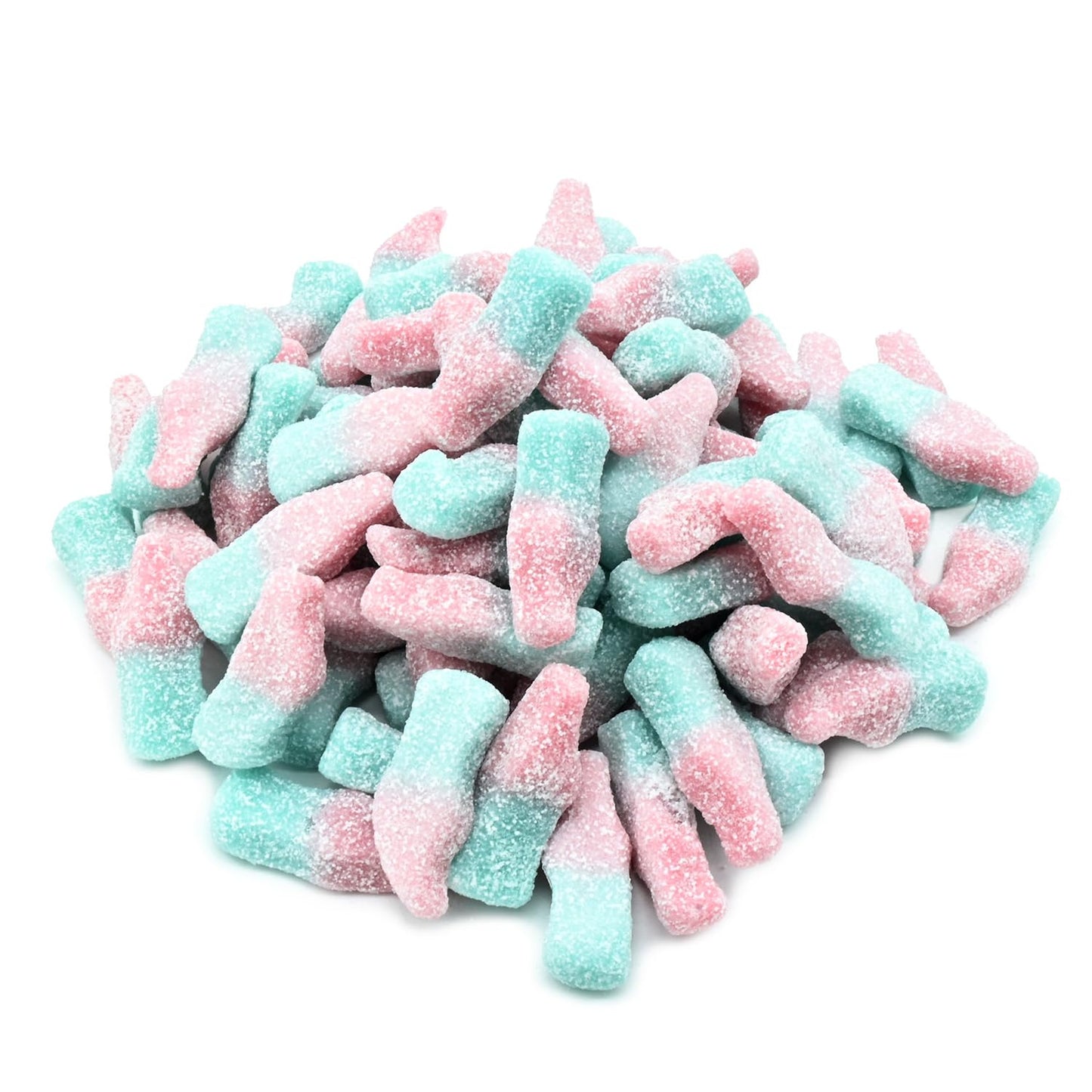 Candy Retailer Small Sour Bubble Gum Flavored Gummy Bottles 1 Lb