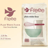 freee Plain White Flour Bag 2.2 lb (1 kg) | Gluten Free All-Purpose Flour Blend for Baking Bread, Cakes, Pastries & Cookies | Vegan, Kosher, Halal