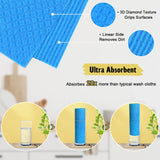MoLKENE Swedish Dishcloths - 10 Pack Reusable Kitchen Dishcloths - Ultra Absorbent Dish Towels for Washing Dishes - Cellulose Sponge Cloth Cleaning