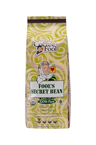 Coffee Fool's Organic Fair Trade Secret Bean (Coarse Grind)