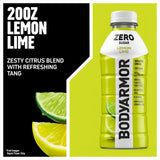 BODYARMOR ZERO Sugar Lemon Lime, Sugar Free Sports Drink - Low-Calorie Hydration - Natural Flavors with Potassium Packed Electrolytes, Antioxidants
