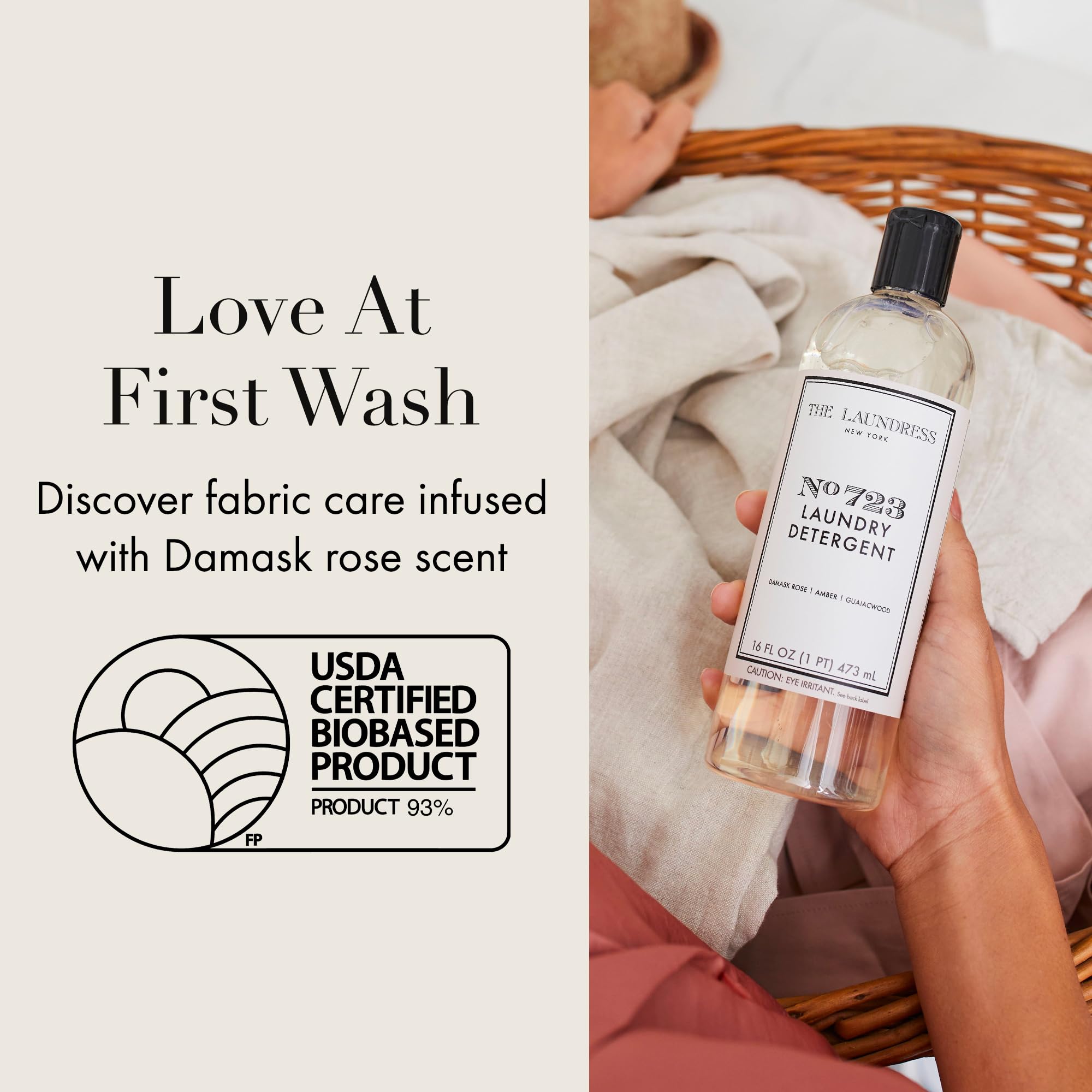 The Laundress No. 723 Laundry Detergent, Rose Inspired Scent, Concentrated Laundry Detergent Liquid, Tough on Stains, 16 oz.
