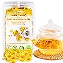 Premium Dried Chrysanthemum Tea, 100g/3.53oz Pure Juhua Flower Herbal Tea Loose Leaf, Sweet Fresh No Sugar No Gluten Dried Chrysanthemum Flower