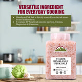 Himalayan Chef Pink Salt, Coarse- Ideal for Salt Grinders & Salt Mills, Rich Mineral Dense for Health, Kosher & Non-GMO Certified, 30 Pound Pack of 6