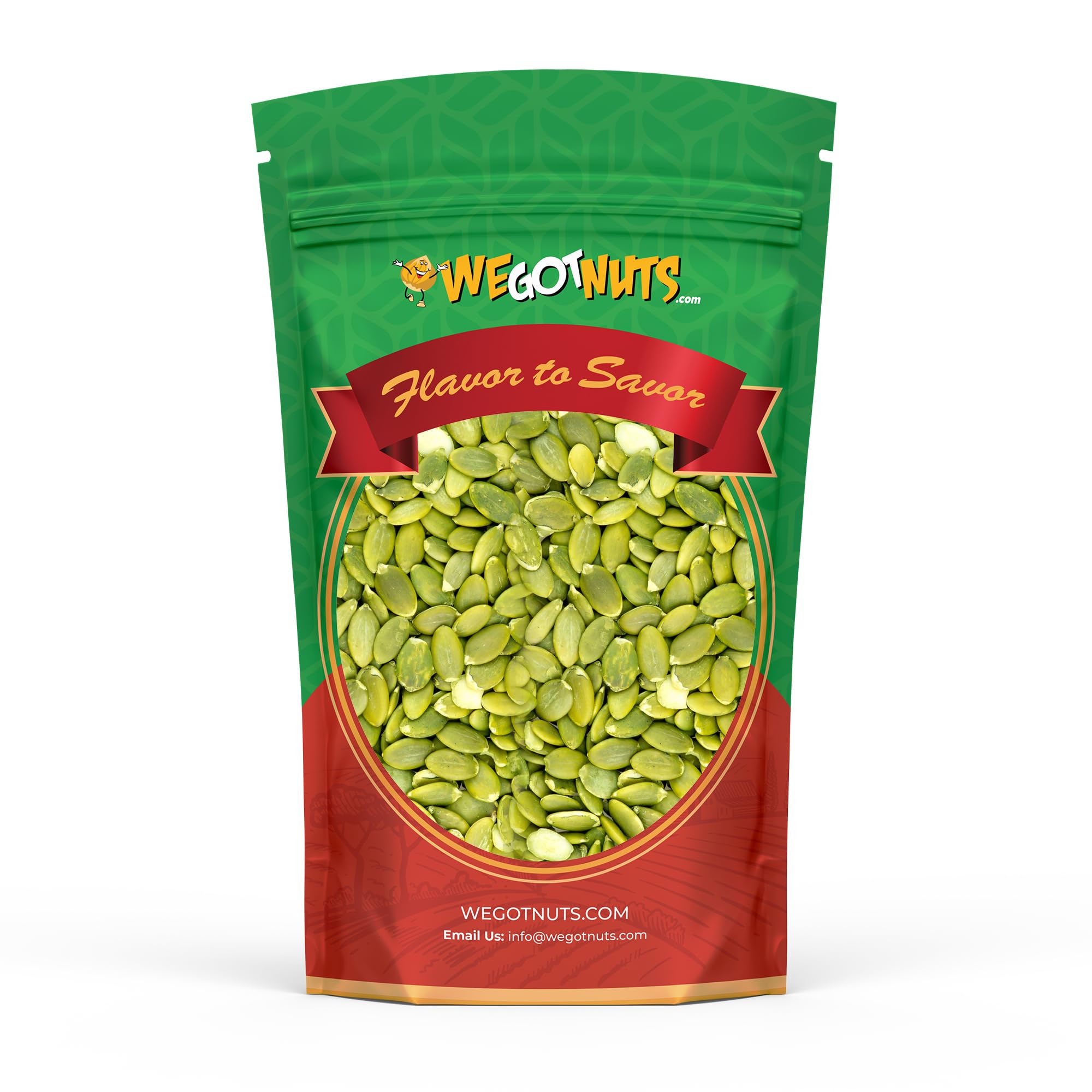 We Got Nuts Pumpkin Seeds Healthy Snacks 5Lbs (80oz) Bag | Raw Pepitas No Preservatives Added, 100% Natural With No Shell | For Baking, Salad