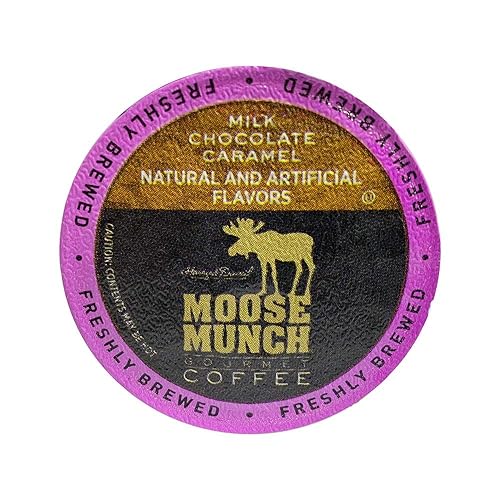 Moose Munch Coffee by Harry & David, Milk Chocolate Caramel, 100 Single Serve Cups