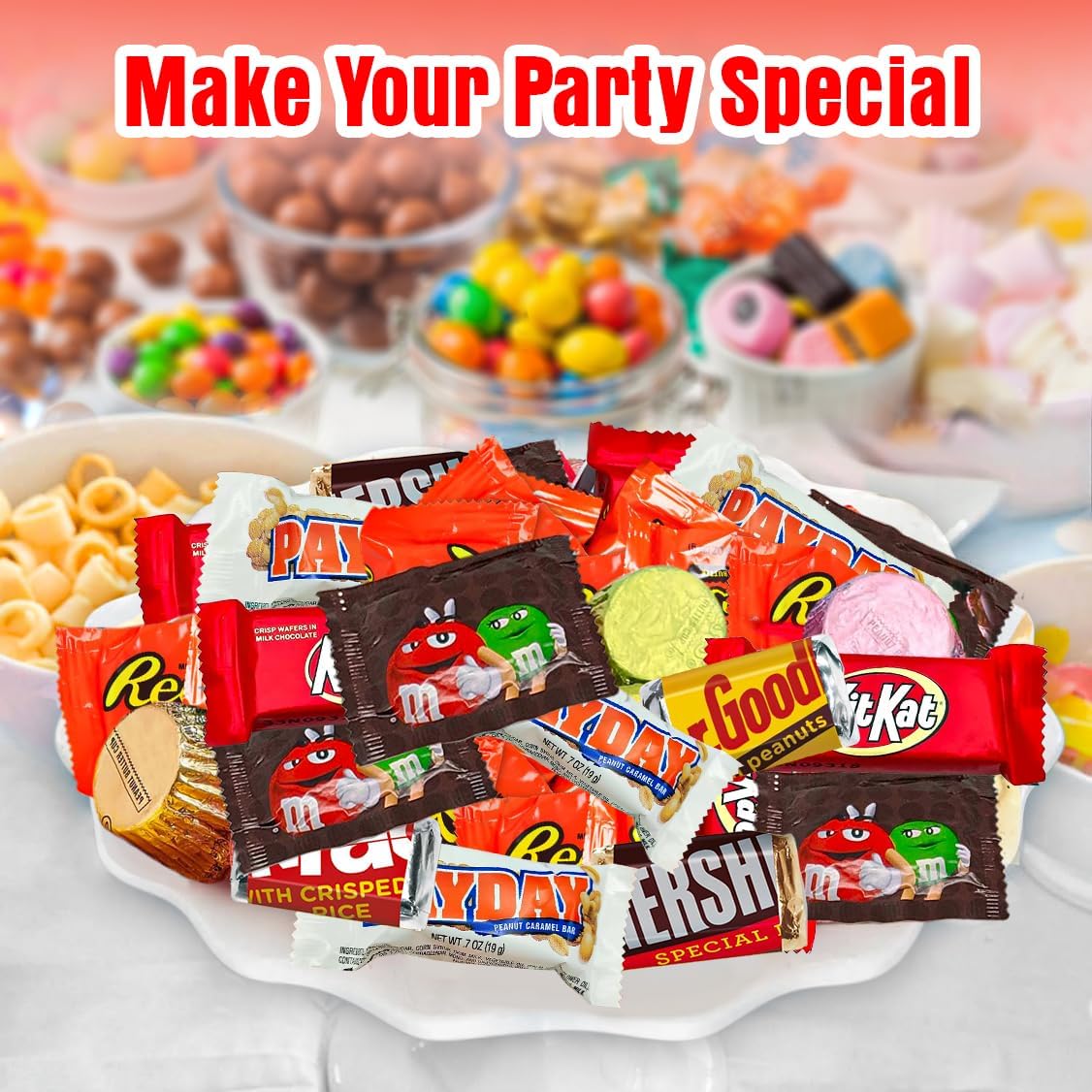 Chocolate Candy Variety Pack 5 lb, 225 Ct, Fun Size Individually Wrapped