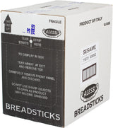 Alessi Imported Breadsticks, Sesame Autentico Italian Crispy Bread Sticks, Low Fat Made with Extra Virgin Olive Oil, 4.4oz (Sesame, 4.4 Ounce (Pack