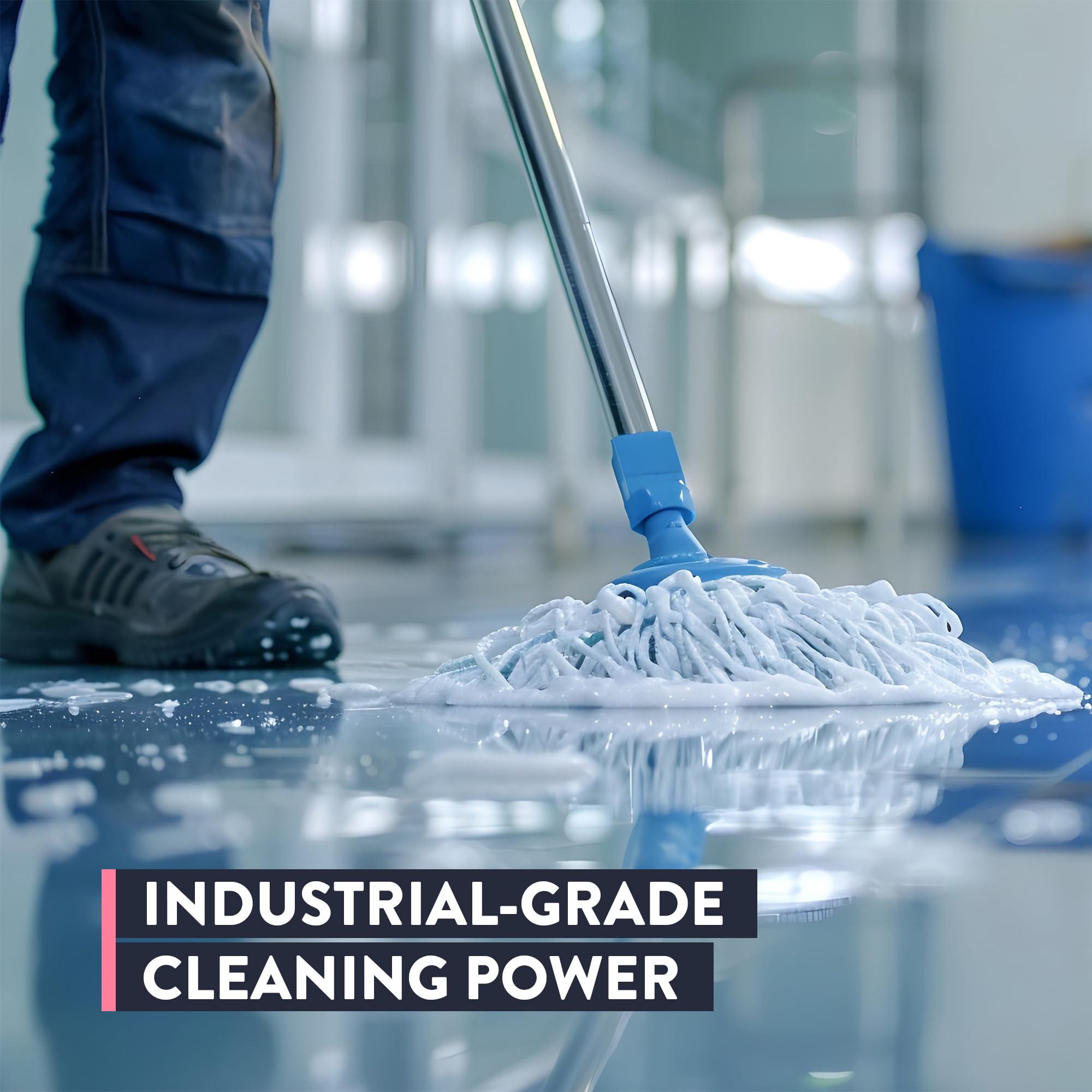 Detco ShurFloor - Professional Strength & Industrial Grade Floor, Drains, & Mop Head Cleaner & Odor Eliminator, 2oz Per Gallon of Hot Water, Daily No