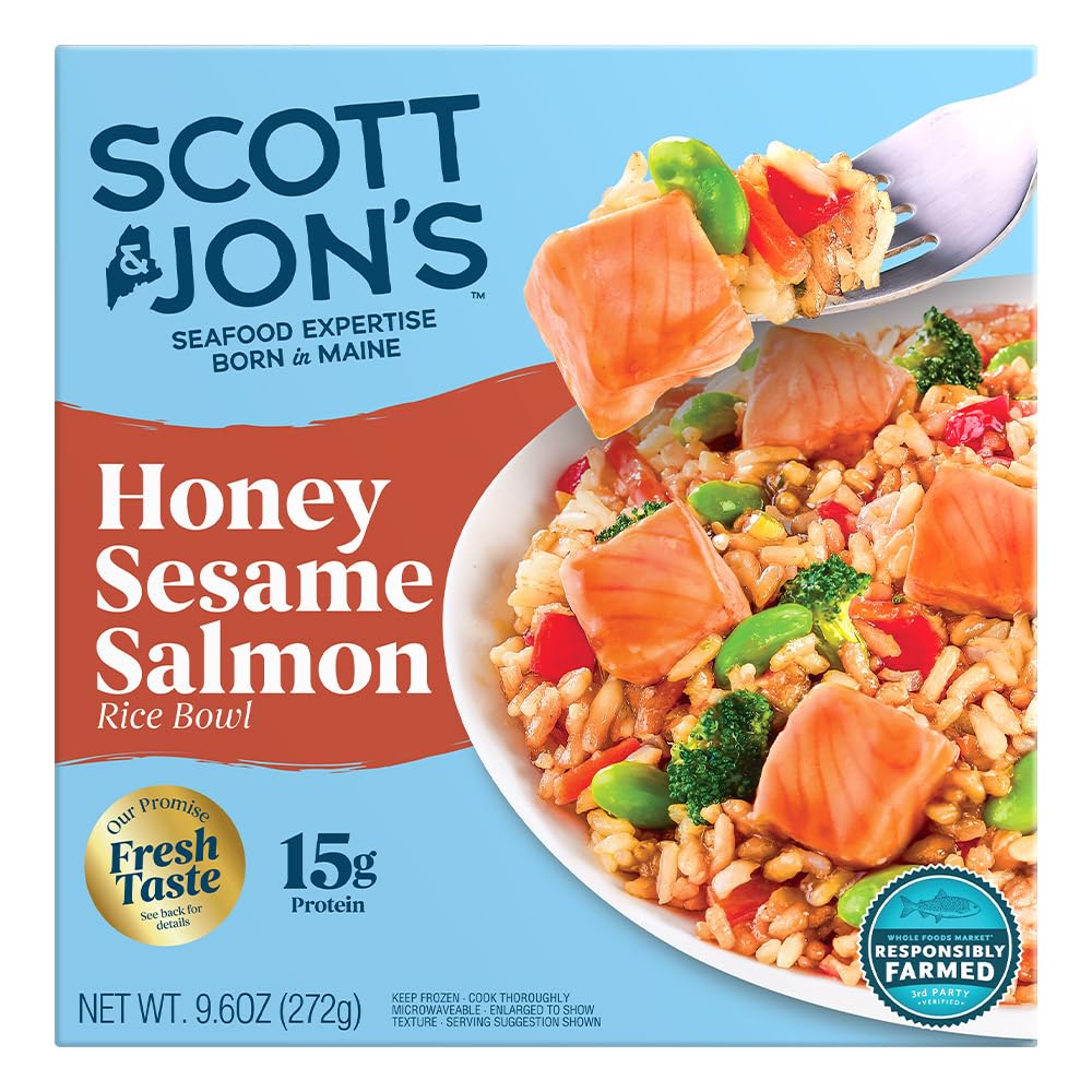 Scott & Jons Honey Sesame Atlantic Salmon Bowl, 9.6 OZ