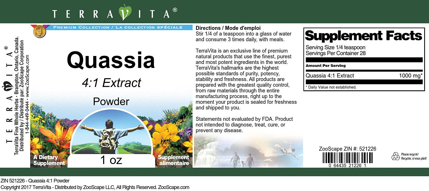 Quassia 4:1 Powder (1 oz, ZIN: 521226) - 3 Pack