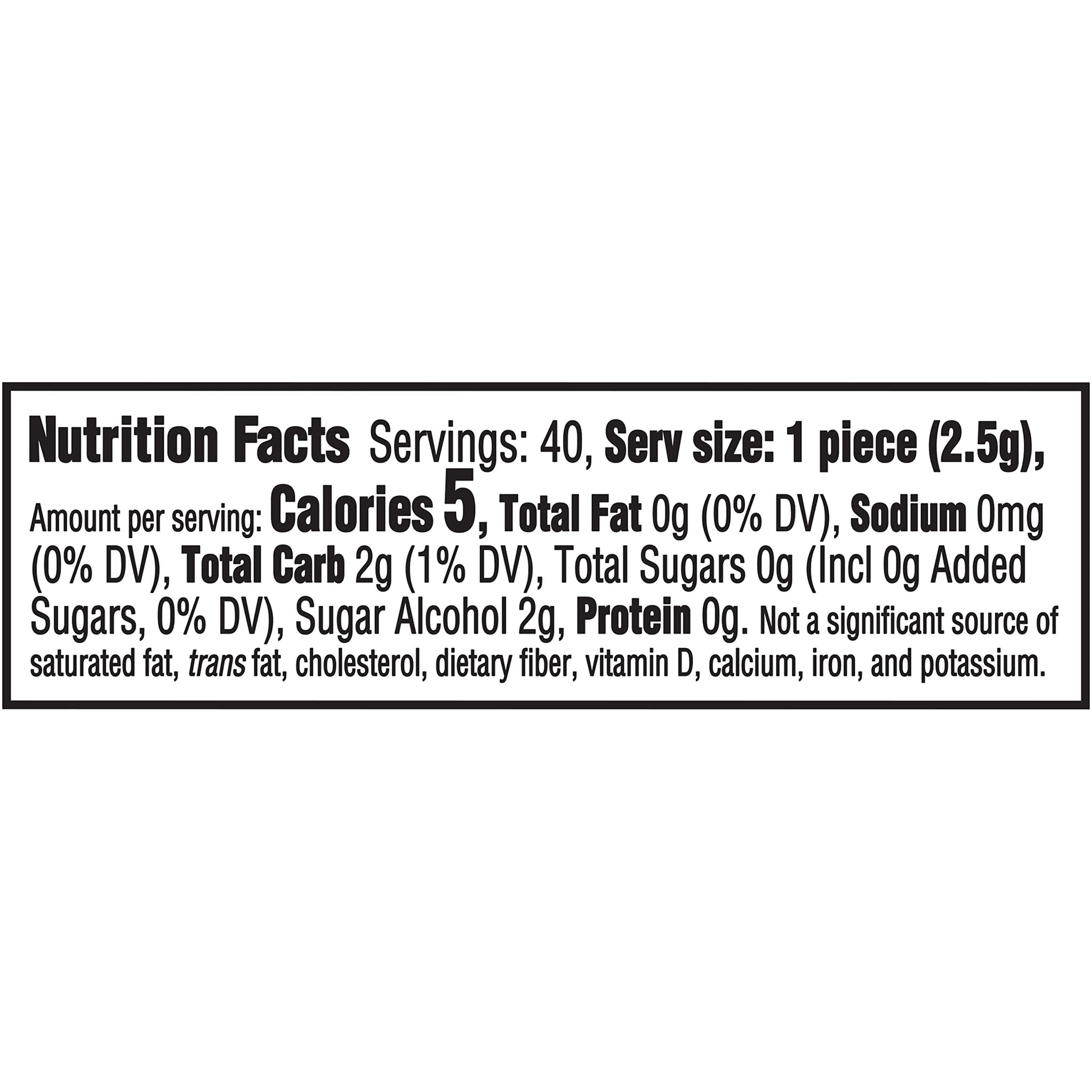 Trident Vibes Spearmint Rush Sugar-Free Chewing Gum, 4 Bottles of 40 Pieces (160 Total Pieces)