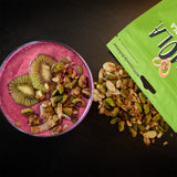 PremOla Nutty Granola, Roasted Nut Blend - Gluten Free, Low Sugar, Vegan Granola with Pistachios, Almonds & Pine Nuts, Packed with Protein & Fiber