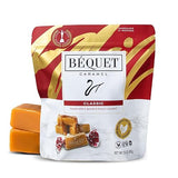 Béquet Classic Caramels - Soft, Individually Wrapped Gourmet Caramel Candy, Gluten?Free & Kosher - 24 oz Resealable Pouch