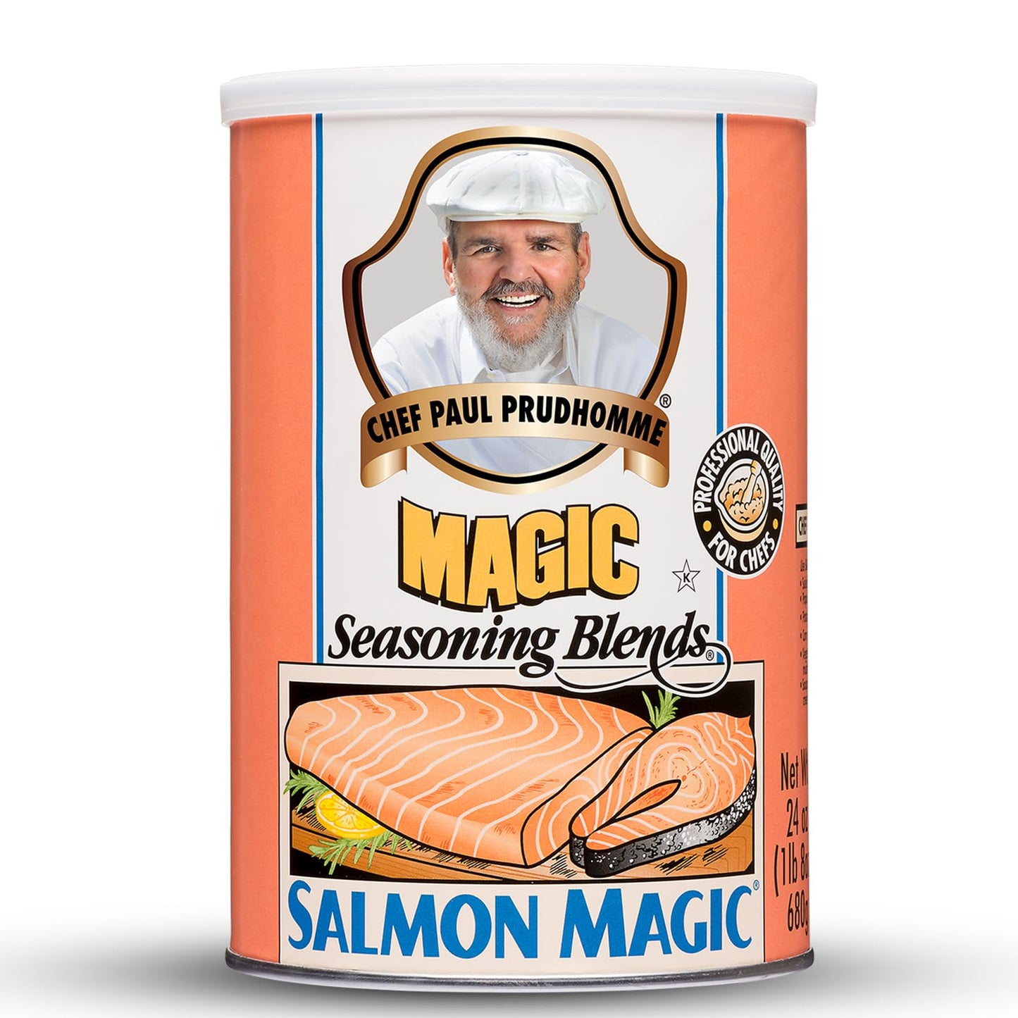 Chef Paul Magic Seasonings Blends Salmon Magic | Salmon Seasoning with Herbs & Spices | Seafood Seasoning for Cooking | Kosher & Halal Certified | 24