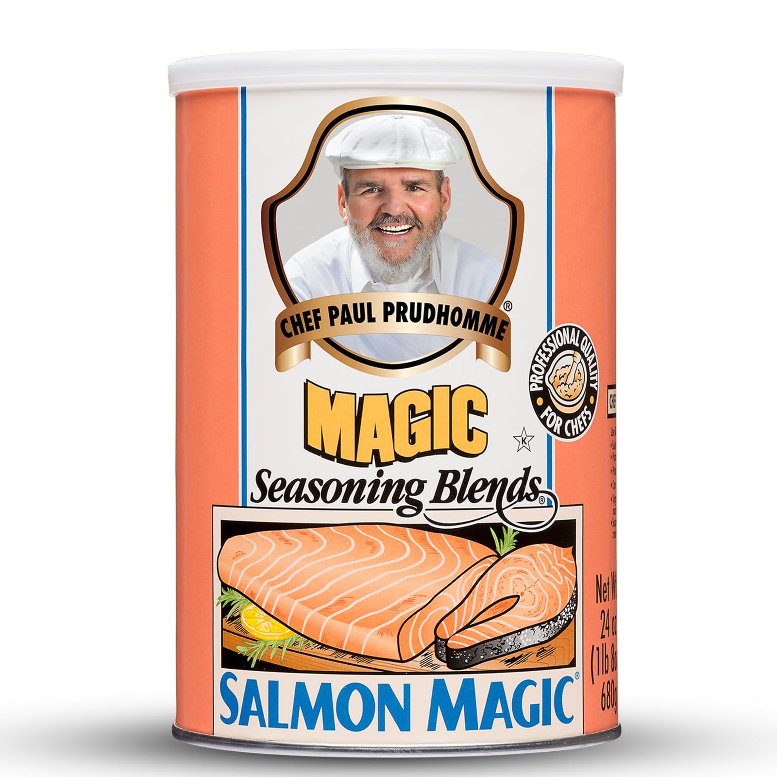 Chef Paul Magic Seasonings Blends Salmon Magic | Salmon Seasoning with Herbs & Spices | Seafood Seasoning for Cooking | Kosher & Halal Certified | 24