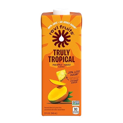Revl Fruits, Truly Tropical Juice, 32 Fl Oz