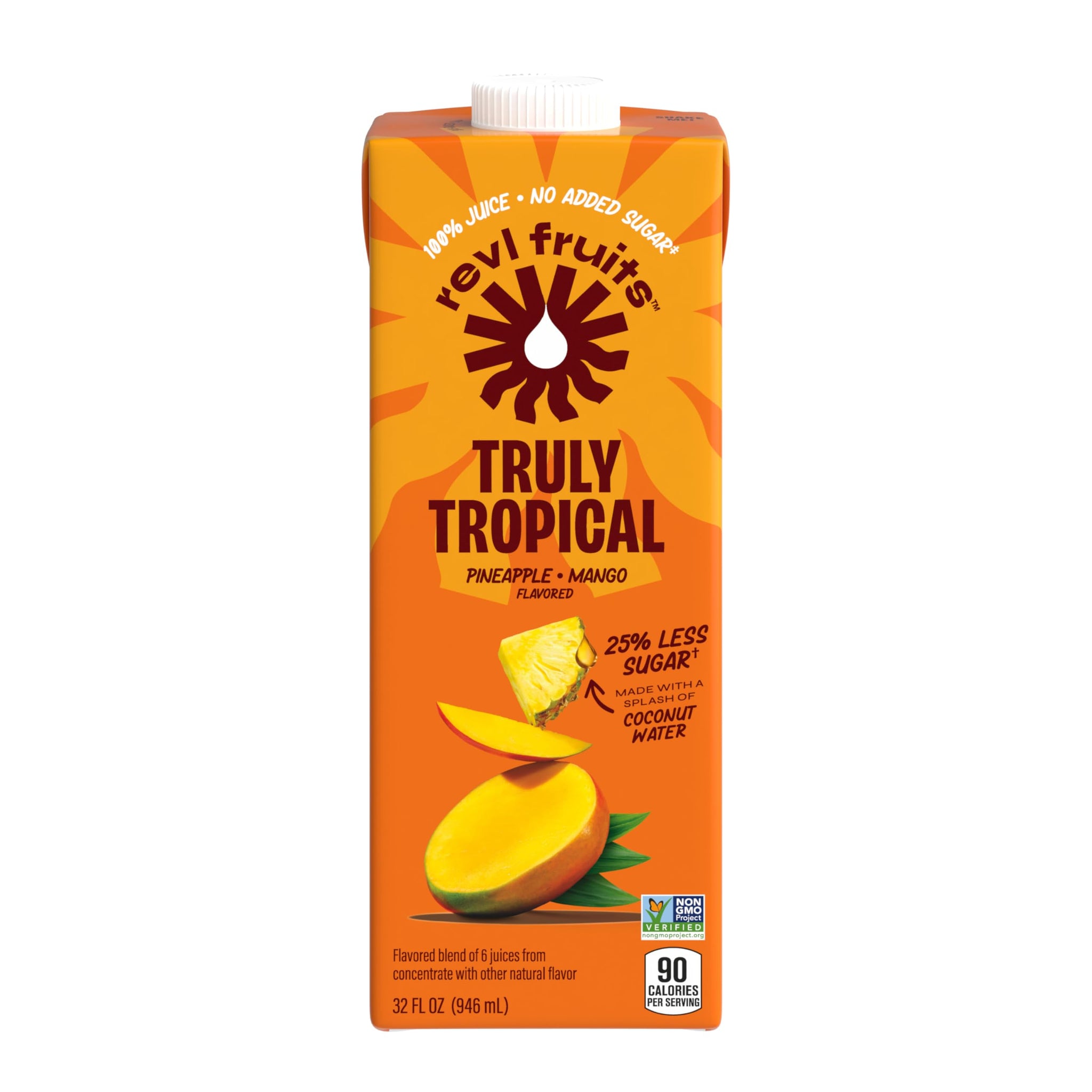 Revl Fruits, Truly Tropical Juice, 32 Fl Oz