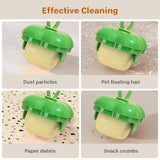 ZLAXACL 2 Pcs Reusable Lint Roller, Mini Lint Remover Tool for Clothes Dog Cat Pet Hair, Portable Washable Sticky Rollers Cleaner for Travel Home