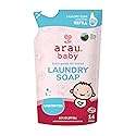 Arau Baby Laundry Soap Refill, Unscented, Plant Based Formula, Safe for Sensitive Skin, Baby Laundry Detergent with No Artificial Fragrance or