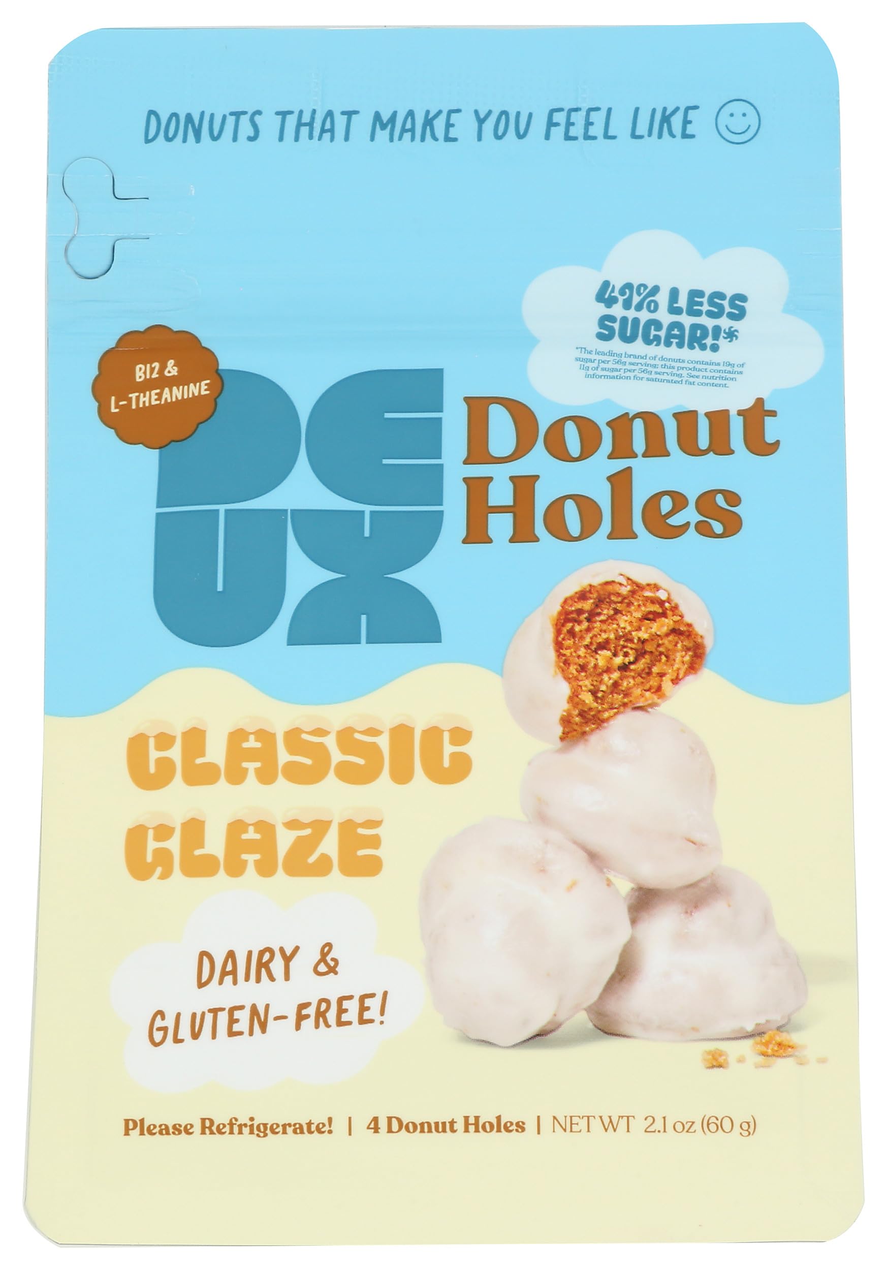 Deux, Donut Holes Classic Glazed, 2.1 Ounce