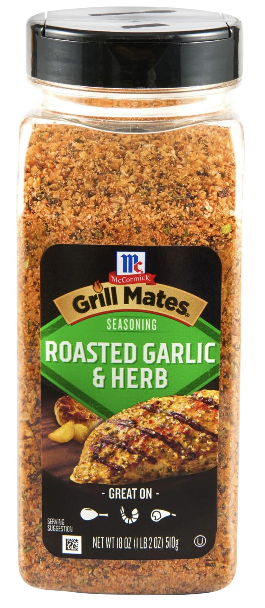 McCormick Grill Mates Roasted Garlic & Herb Seasoning, 18 Ounce