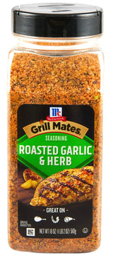 McCormick Grill Mates Roasted Garlic & Herb Seasoning, 18 Ounce
