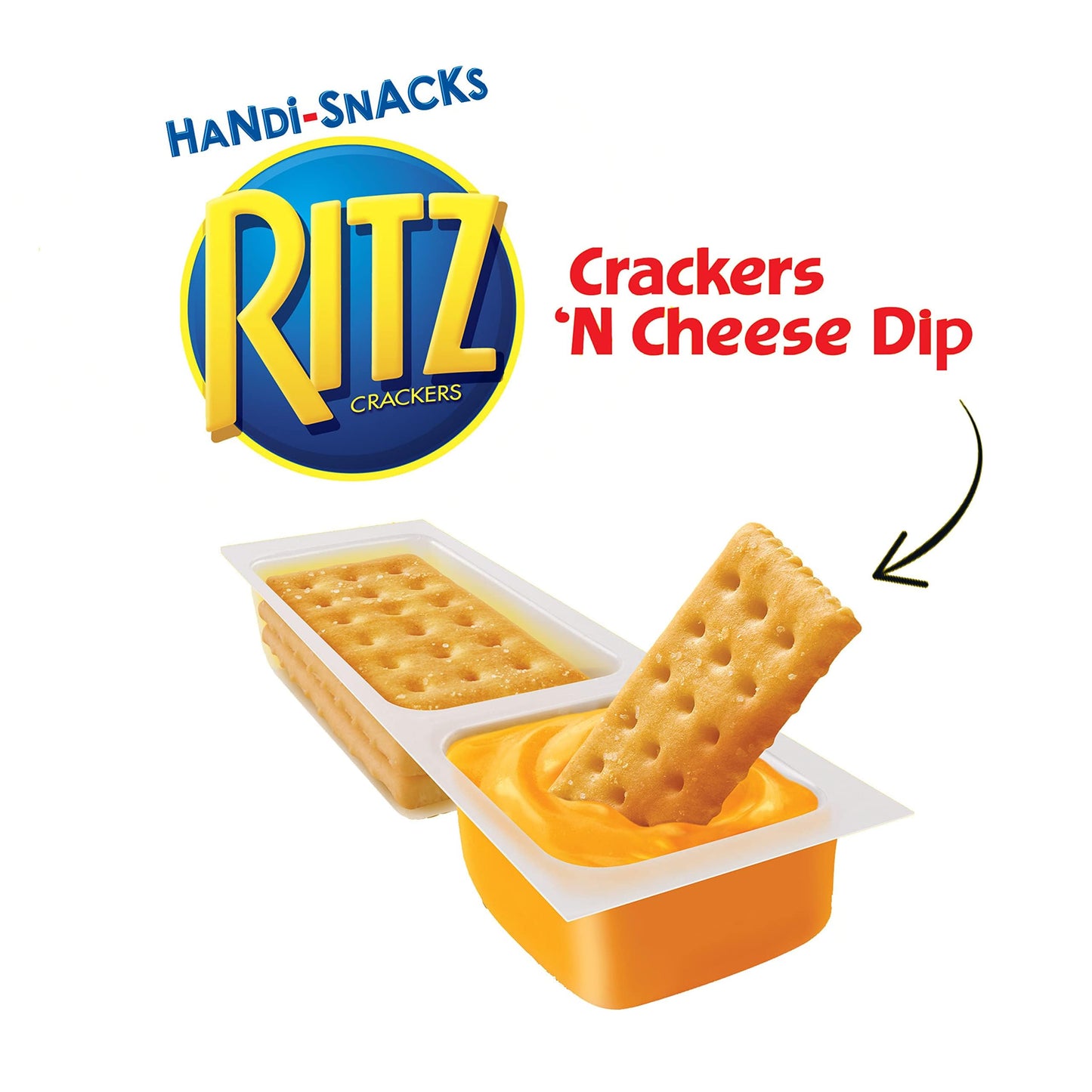RITZ Handi-Snacks Crackers and Cheese Dip Snack Packs, 0.95 oz Packs (30 Count)
