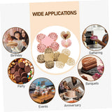 COLLBATH 100pcs Truffle Wrappers Elegant Design for Weddings and Parties Mini Cupcake Liners and for Desserts and Candy Displays