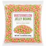 Sour Watermelon Flavored Jelly Bean Candy Candy Bulk Bag - 5 lb (Approx. 1000 pieces)