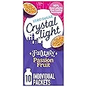 Crystal Light Drink Mix, 10 Individual Packets, Hydration for Book Lovers and Fantasy Readers, Passion Fruit Artificial Flavor, Zero Sugar, No
