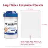 PDI SaniHands ALC Antimicrobial Alcohol Gel Hand Wipe, 135 Per Canister