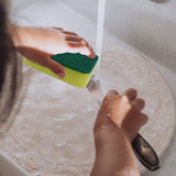 Sponge Individually Wrapped?24 PCS Dishwashing Sponge Scouring Pad Kitchen Dishcloth Suitable for Travel Apartments (Style 1)