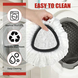 Mop Head Replacement, 3 Pack Spin Mop Refill Replace Head Compatible with O Cedar Easywring 1-Tank System, Great Cleaning Power, Microfiber, Helper