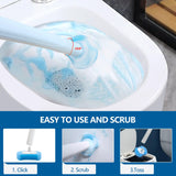 Disposable Toilet Brush with 112 Refills, Toilet Bowl Wand and Holder, White Toilet Cleaning Brush, Toilet Bowl Wand Kit Wall-mounted, Toilet Brush