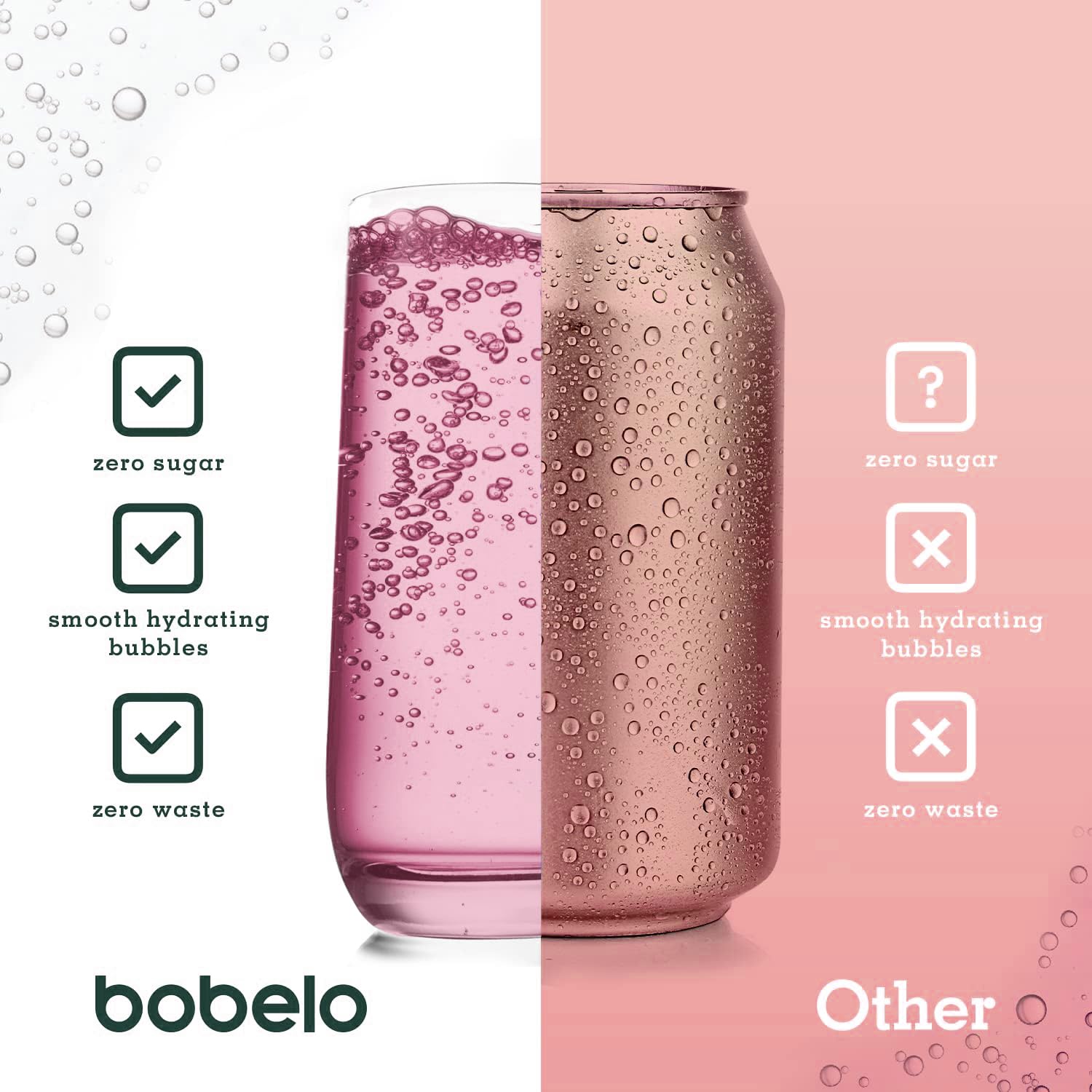 Bobelo Self-Carbonating Hydration Packets - Watermelon Citrus Flavor (15ct) | Low Calorie Electrolyte Drink Mix | Keto Friendly, Sugar Free Water