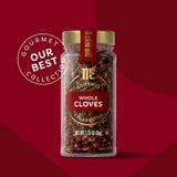 McCormick Gourmet Collection Cloves, Whole, Non GMO, Our Best Herbs & Spices, Intense Aroma & Sweet, Pungent Flavor, Enhance Desserts, Cider & Savory
