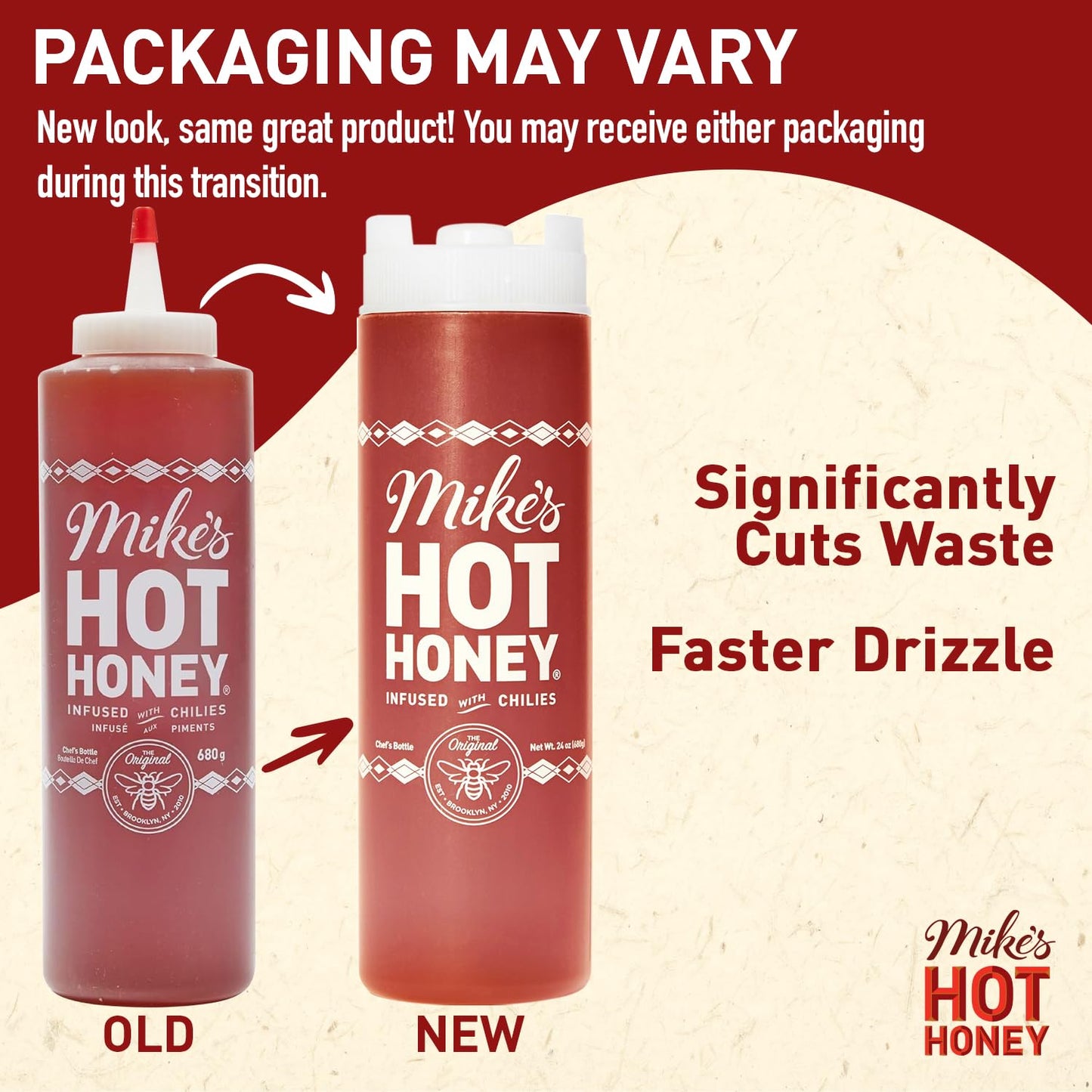 Mike's Hot Honey, America's #1 Brand of Hot Honey, Spicy Honey Infused with Chili Peppers, Gluten-Free, Paleo-Friendly, Sweet Heat, Perfect for Hot