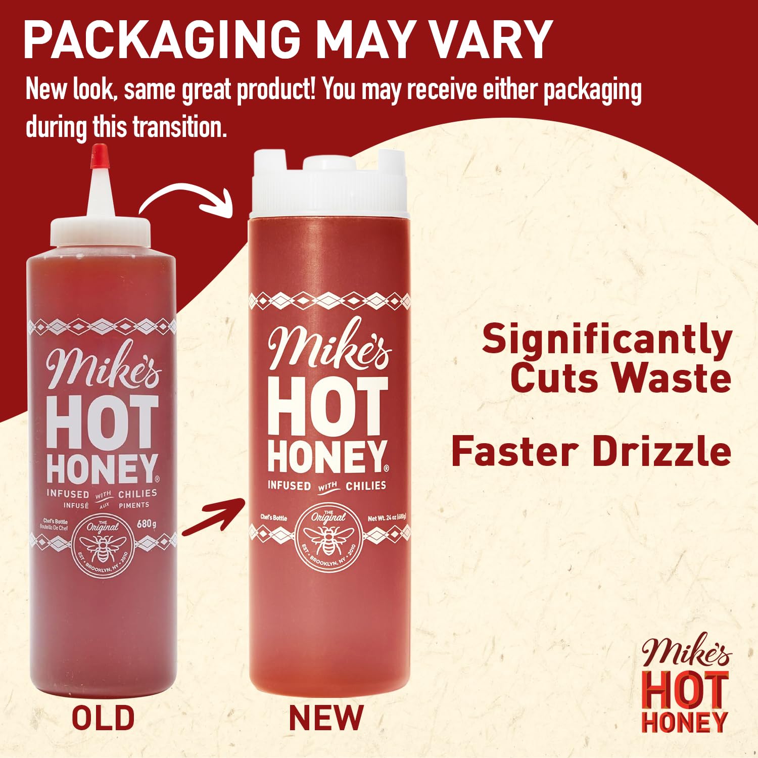 Mike's Hot Honey, America's #1 Brand of Hot Honey, Spicy Honey Infused with Chili Peppers, Gluten-Free, Paleo-Friendly, Sweet Heat, Perfect for Hot