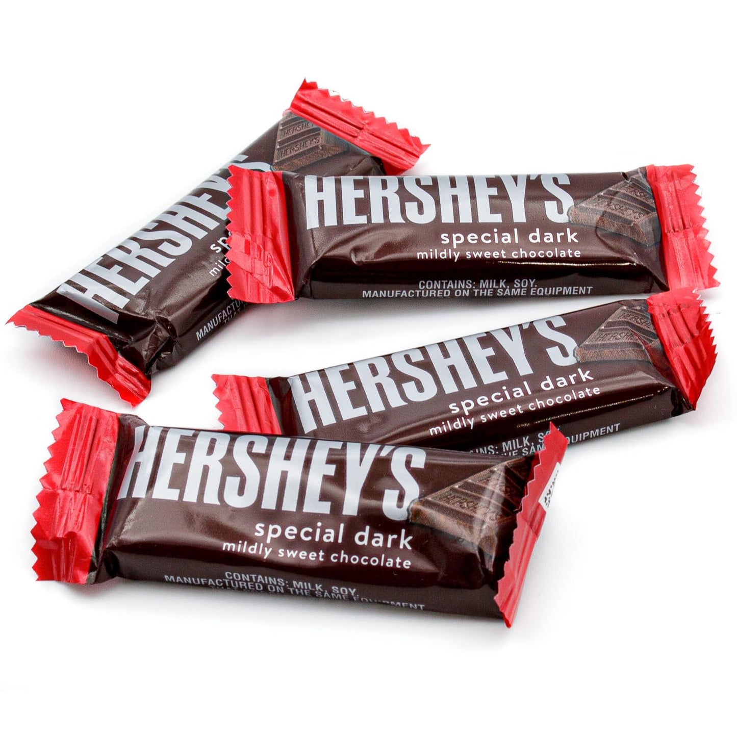 Special Dark Chocolate Bars Mini 2 lb - Individually Wrapped Snack Size Candy, Mildly Sweet Chocolate, Bulk