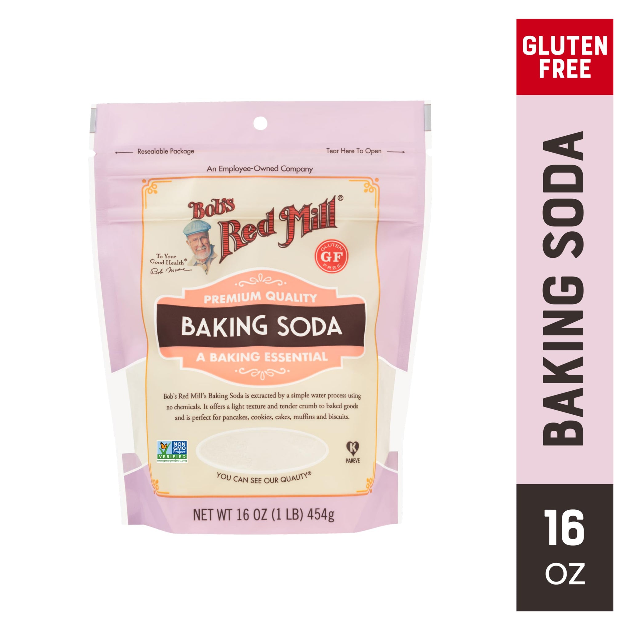 Bob's Red Mill Baking Soda, 16oz (Pack of 1) - Non GMO, Gluten Free, Vegan, Paleo Friendly, Kosher