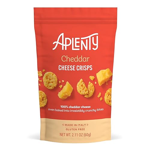 Amazon Brand, Aplenty Cheddar Cheese Crisps, 2.11 Oz